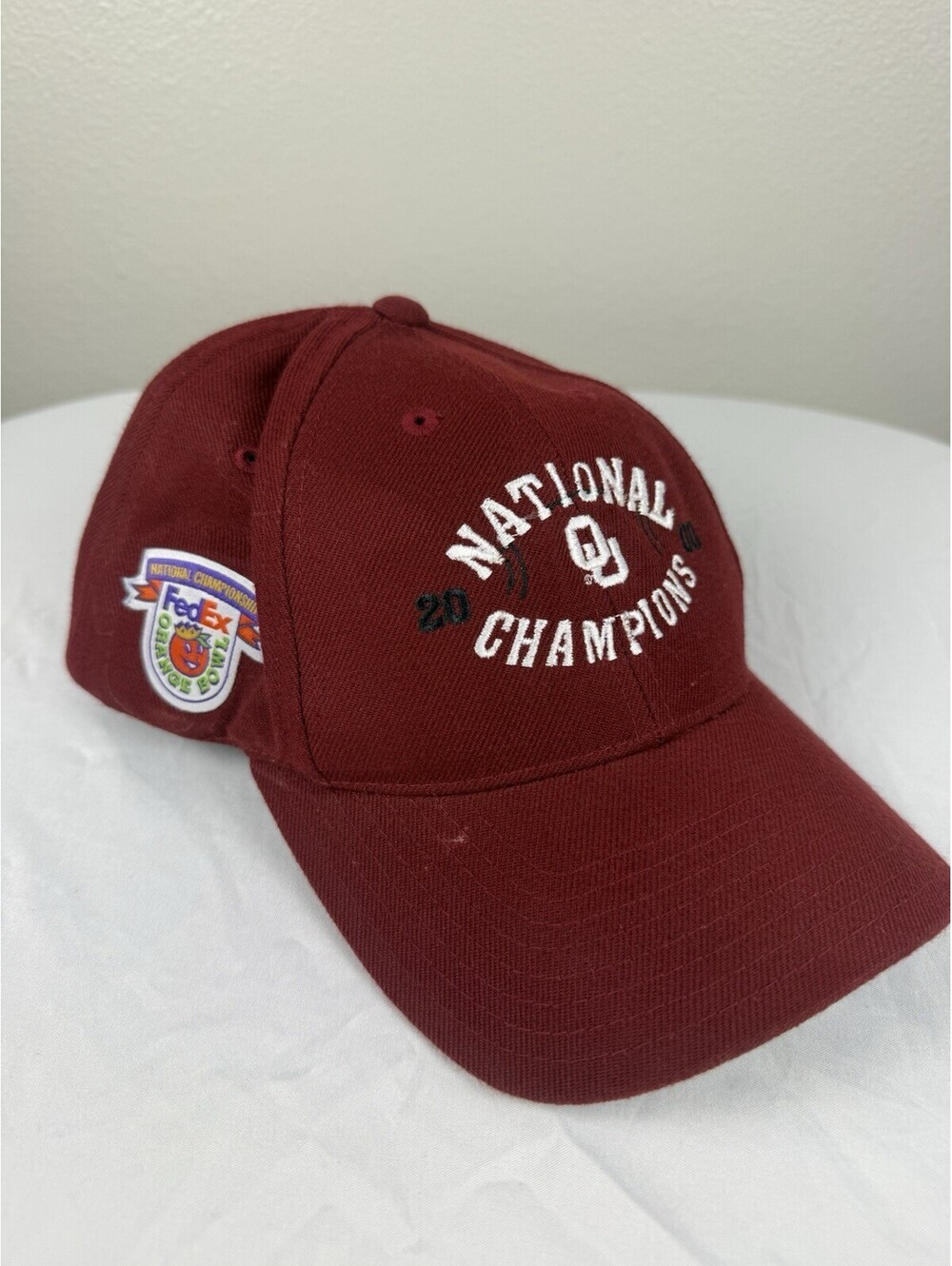 Vintage Logo 7 Oklahoma Sooners 2000 National Champions Orange Bowl Snapback